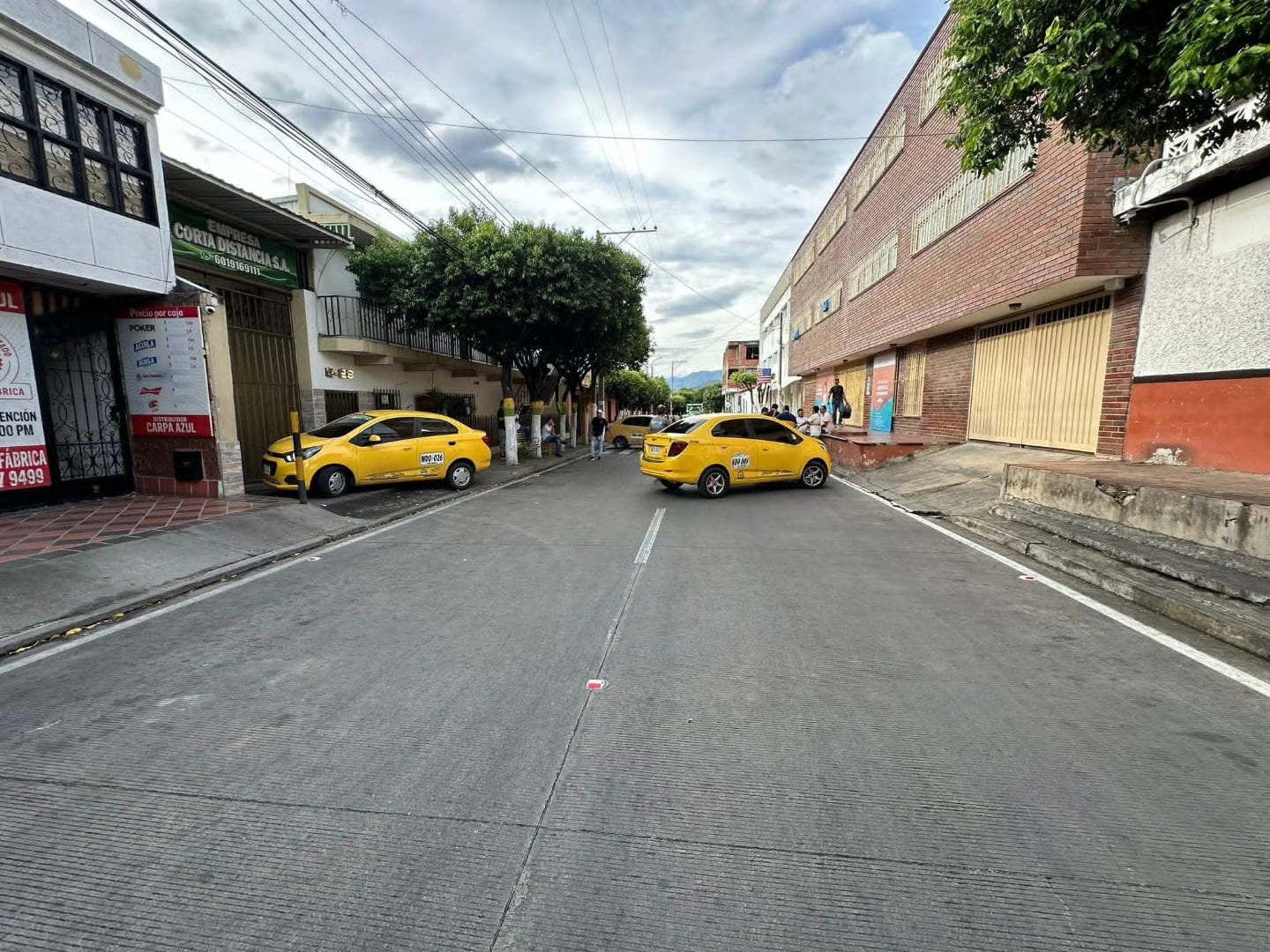 Taxistas en Villa del Rosario protestan por inconsistencias en APP. / Foto: Cortesía comunidad.