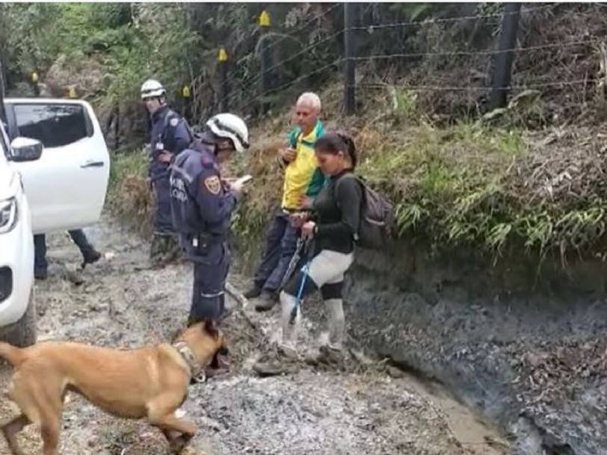 Personal de socorro rescató a dos caminantes en el Carmen de Viboral