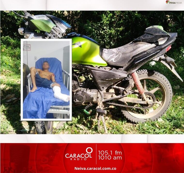 El hombre resultó con un pie fracturado y laceraciones en su cuerpo.