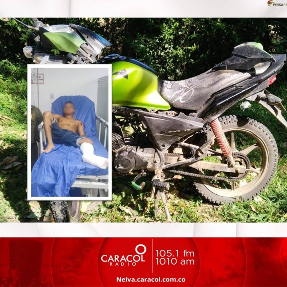 Se estrelló contra un camión cuando huía en una moto hurtada