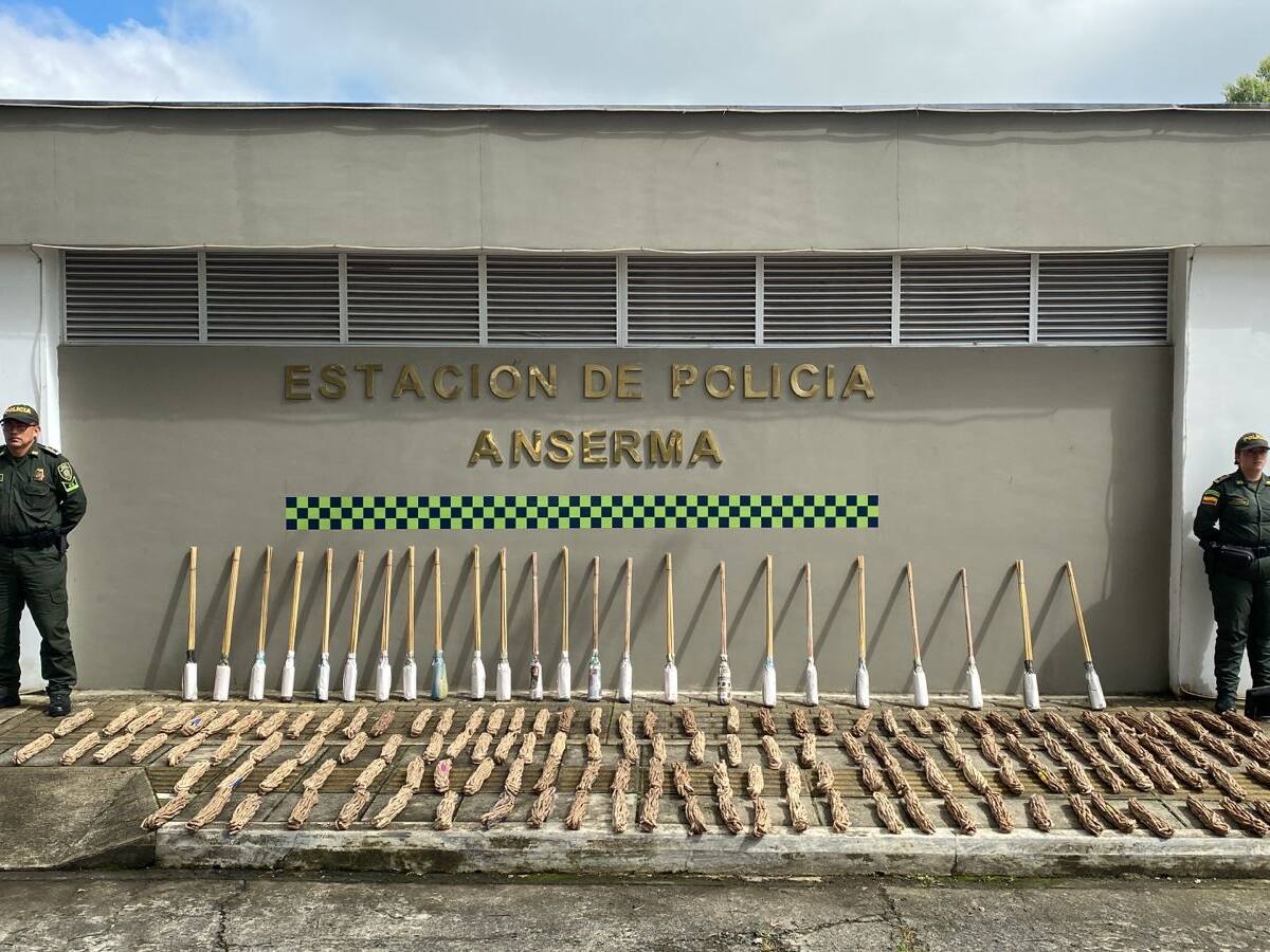 En vías de Caldas realizaron la primera incautación ilegal de pólvora