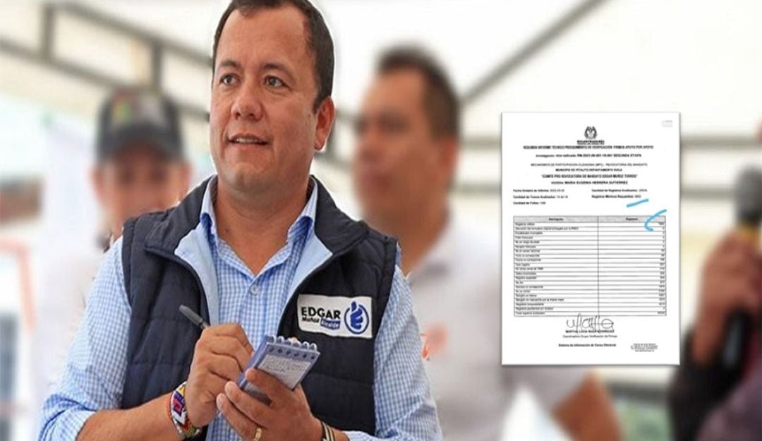 A través de un informe técnico la Registraduría avaló un total de 7.882 firmas en el proceso. 