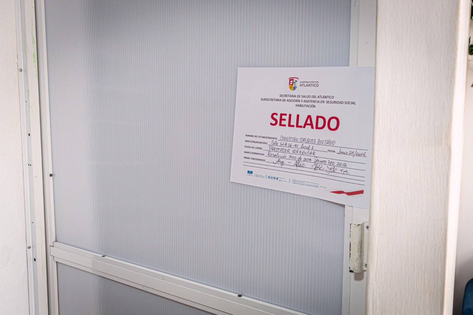 Secretaría de Salud de Soledad clausura 14 establecimientos que operaban de manera irregular