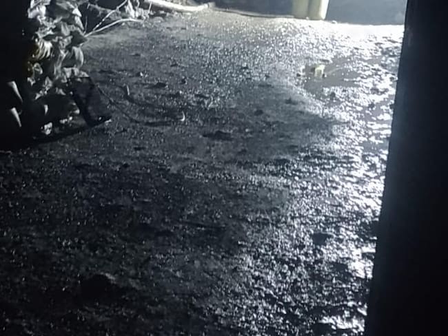 Las autoridades adelantan las investigaciones para dar con el paradero de los autores de este nuevo ataque en Buriticá. Foto: Cortesía.