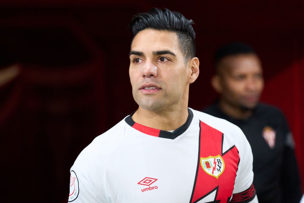 Radamel Falcao García, delantero colombiano del Rayo Vallecano / Getty Images