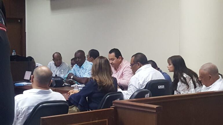 Audiencia de imputación de cargos contra concejales y diputados del Atlántico.