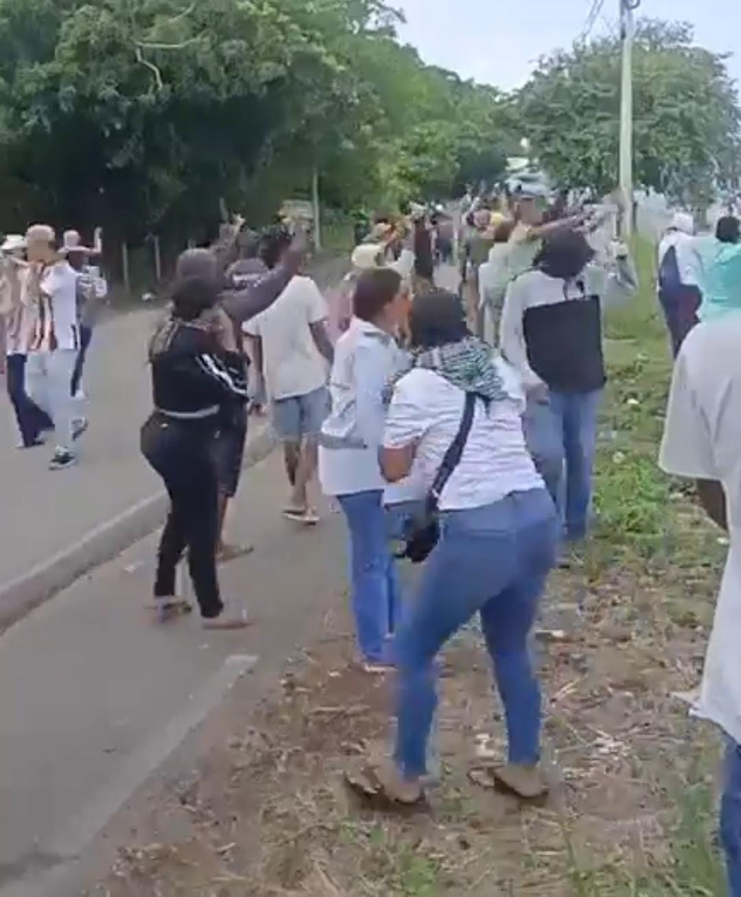 Captura de video sobre protesta en el sur de Córdoba.