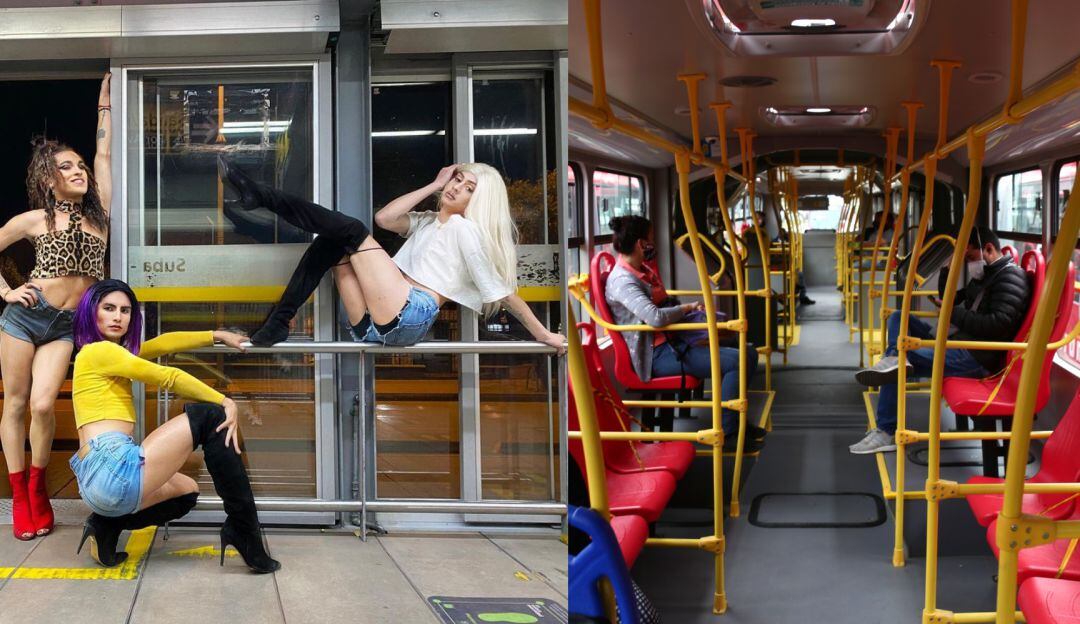 Personas 'queer' se vuelven virales por divertida coregrafía de guaracha en Transmilenio