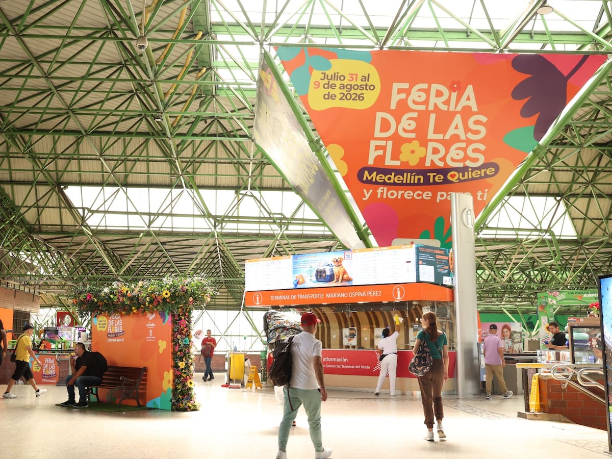 Terminales Medellín proyecta la llegada de 611.000 viajeros para la Feria de las Flores 2026