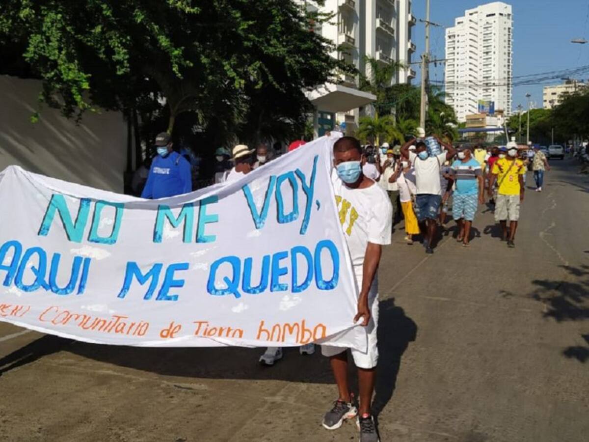 Nativos de Tierrabomba protestan por falta de oportunidades para trabajar