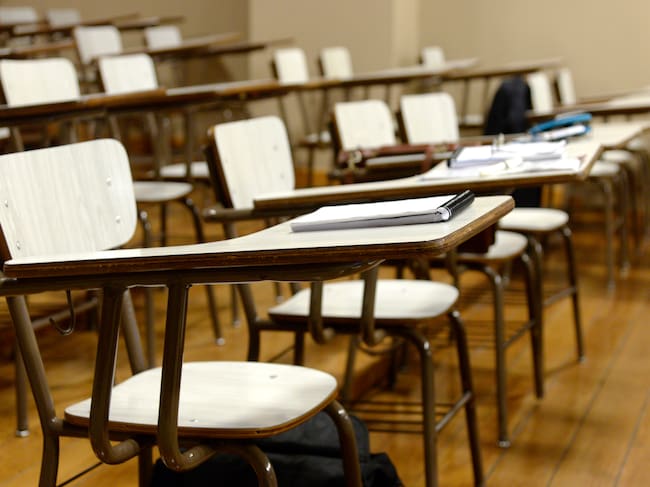 Imagen de referencia de salón de clases. Foto: Getty Images.