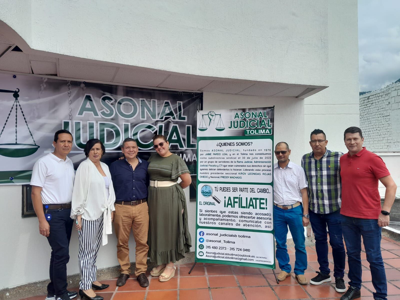 Junta Directiva de Asonal Judicial Tolima.