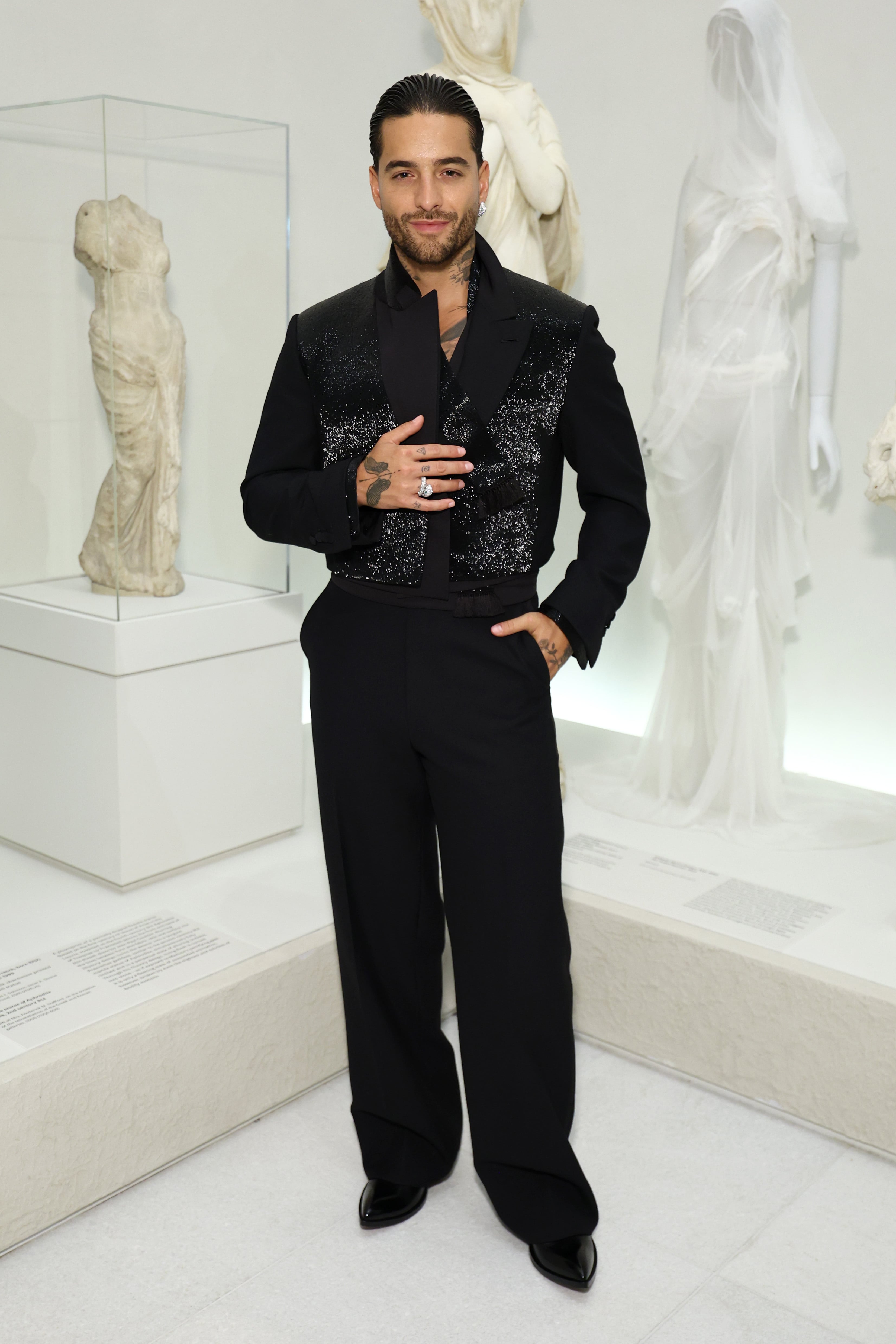 NEW YORK, NEW YORK - MAY 04:  Maluma attends the 2026 Met Gala celebrating "Costume Art" at the Metropolitan Museum of Art on May 04, 2026 in New York City.  (Photo by Cindy Ord/MG26/Getty Images for The Met Museum/Vogue)