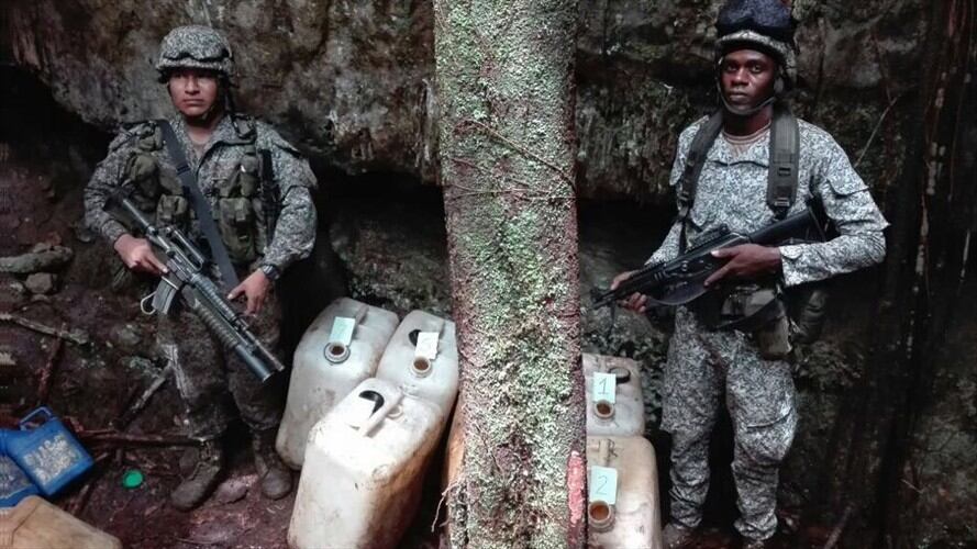 Desactivan campo minado de las disidencias de las Farc. Foto: Ejército Nacional