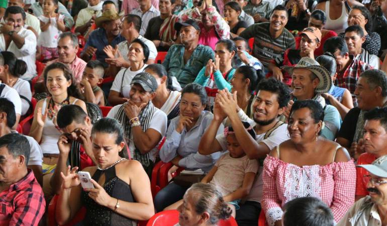 Familias de la zona del Catatumbo.