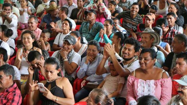 Familias de la zona del Catatumbo.