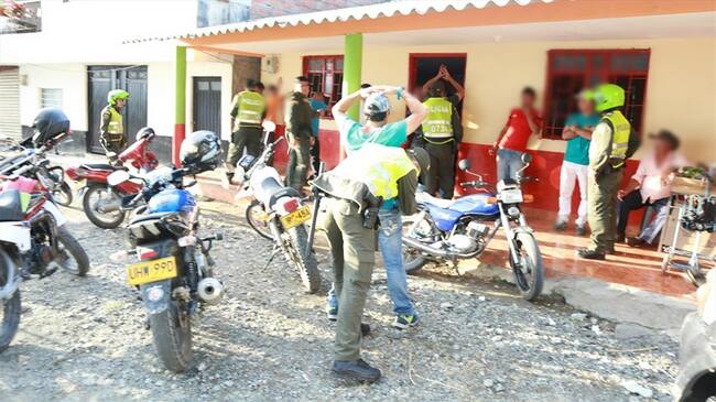Intervienen 100 sitios dedicados al microtráfico de drogas. Foto: Cortesía/ Policía de Caldas.