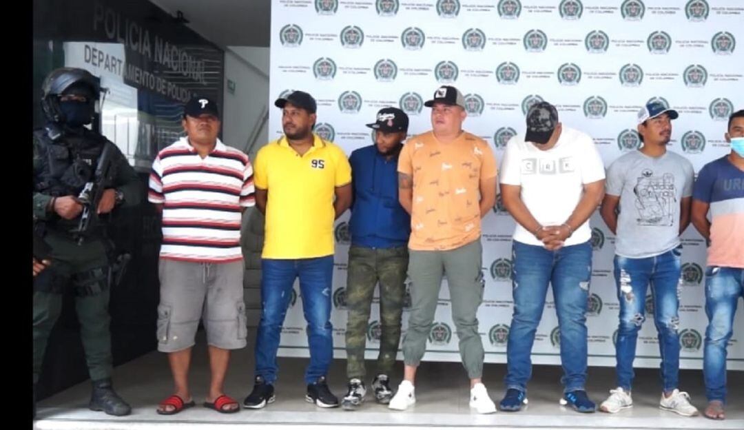 Capturan 7 presuntos miembros del Clan del Golfo e imputan a otros cinco