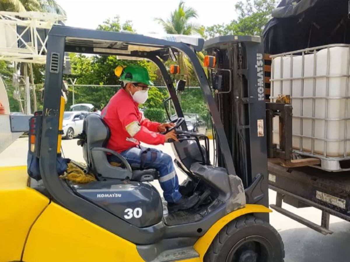 Distrito recibe donación de hipoclorito para desinfecciones en Cartagena