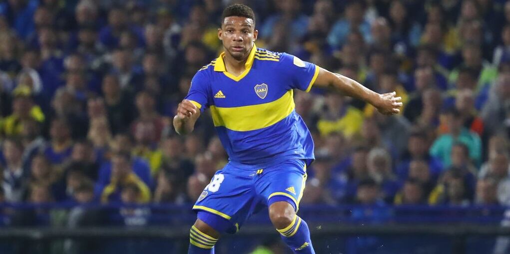 Frank Fabra durante el partido de Copa Libertadores ante Colo Colo (Photo by Marcos Brindicci/Getty Images)