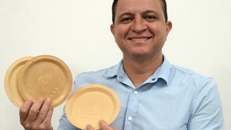 La creación de platos y vasos “desechables” que se pueden comer