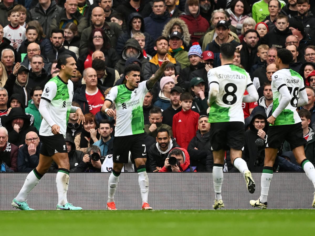 Video: Golazo de Luis Díaz con el Liverpool en el empate ante el Manchester United