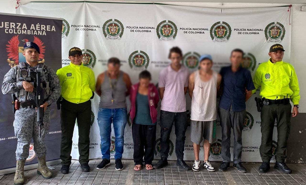 Seis personas fueron capturadas