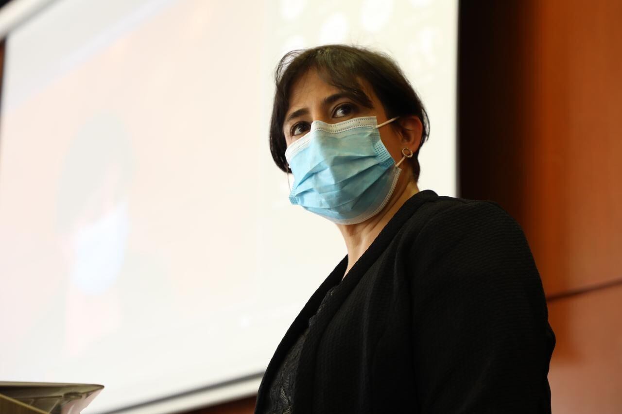 Montserrat Solano, representante encargada de la Oficina de Naciones Unidas para los Derechos Humanos en Colombia.
(Foto: Cortesía @JEP_Colombia)