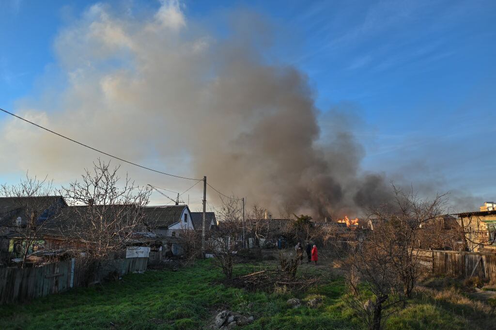 Ataques en Jerson, Ucrania. 14 de diciembre de 2022. 
(Foto: Artur Widak/Anadolu Agency via Getty Images)