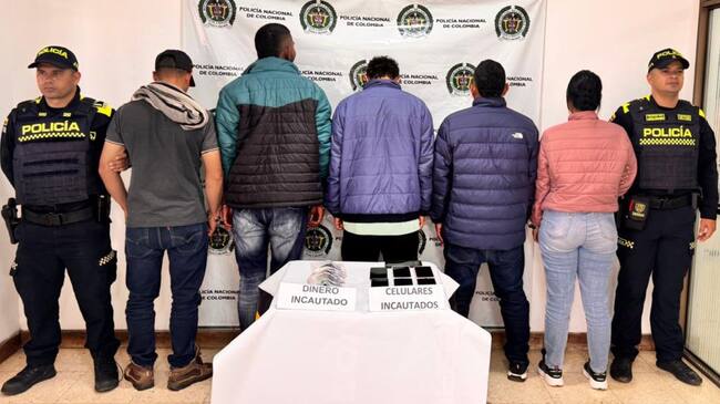 Las personas provenían del departamento de Antioquia. Foto: Policía Caldas.