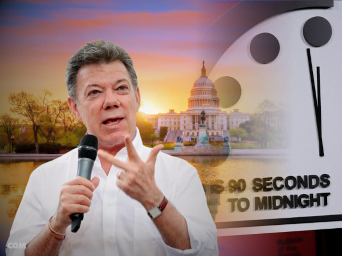 Juan Manuel Santos encabezará anuncio del ‘Reloj del Fin del Mundo’ para 2025 en Washington D.C