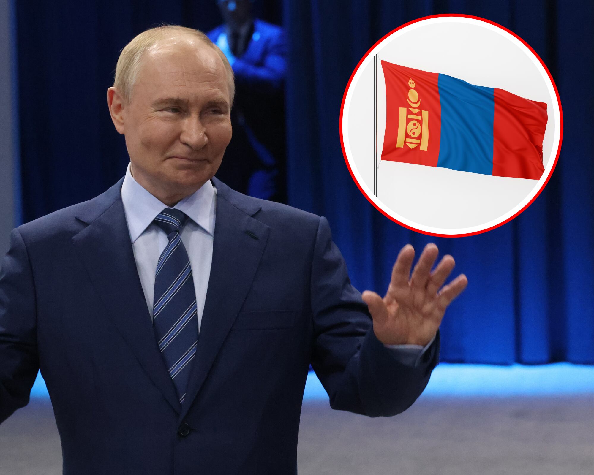 Pese a que existe una orden de captura internacional sobre el mandatario ruso y Mongolia hace parte de la Corte Penal Internacional, no se espera que detengan a Vladimir Putin. 
(Foto: Getty / Caracol Radio )