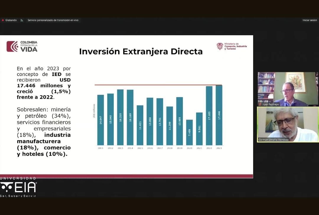 Foto: Captura de pantalla. Foro Universidad EIA.