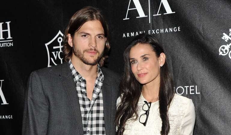 Ashton Kutcher y Demi Moore
