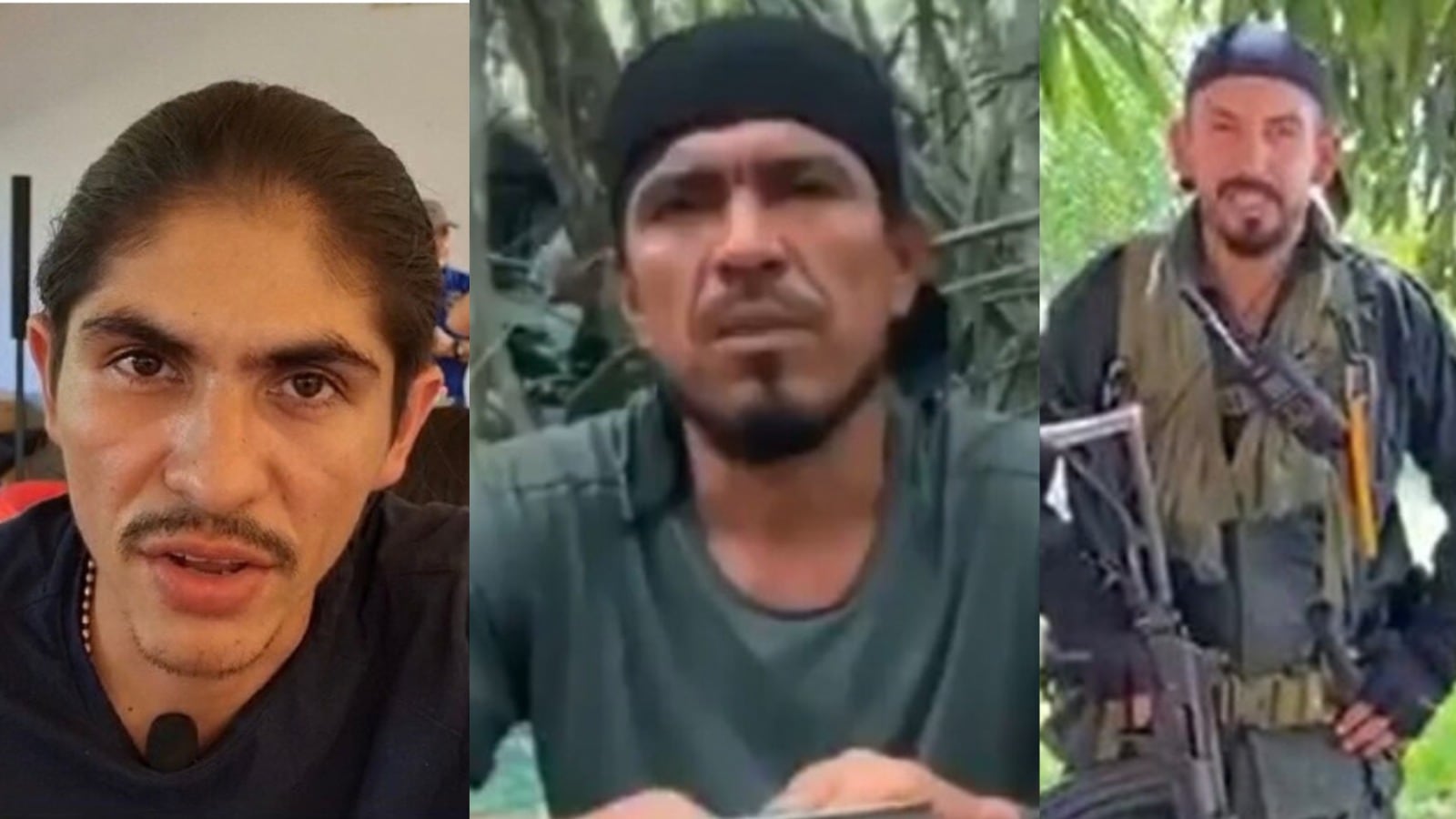 Las caras visibles del Frente 33 de las disidencias de alias 'Calarcá'