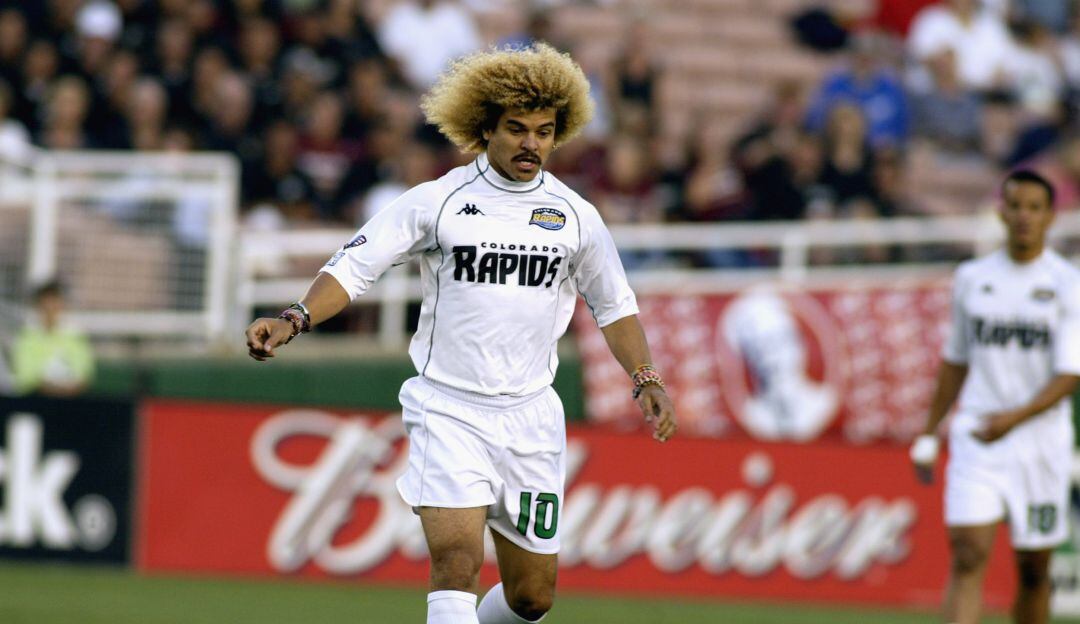 El ‘Pibe’ Valderrama vistiendo la camiseta de los Colorado Rapids.