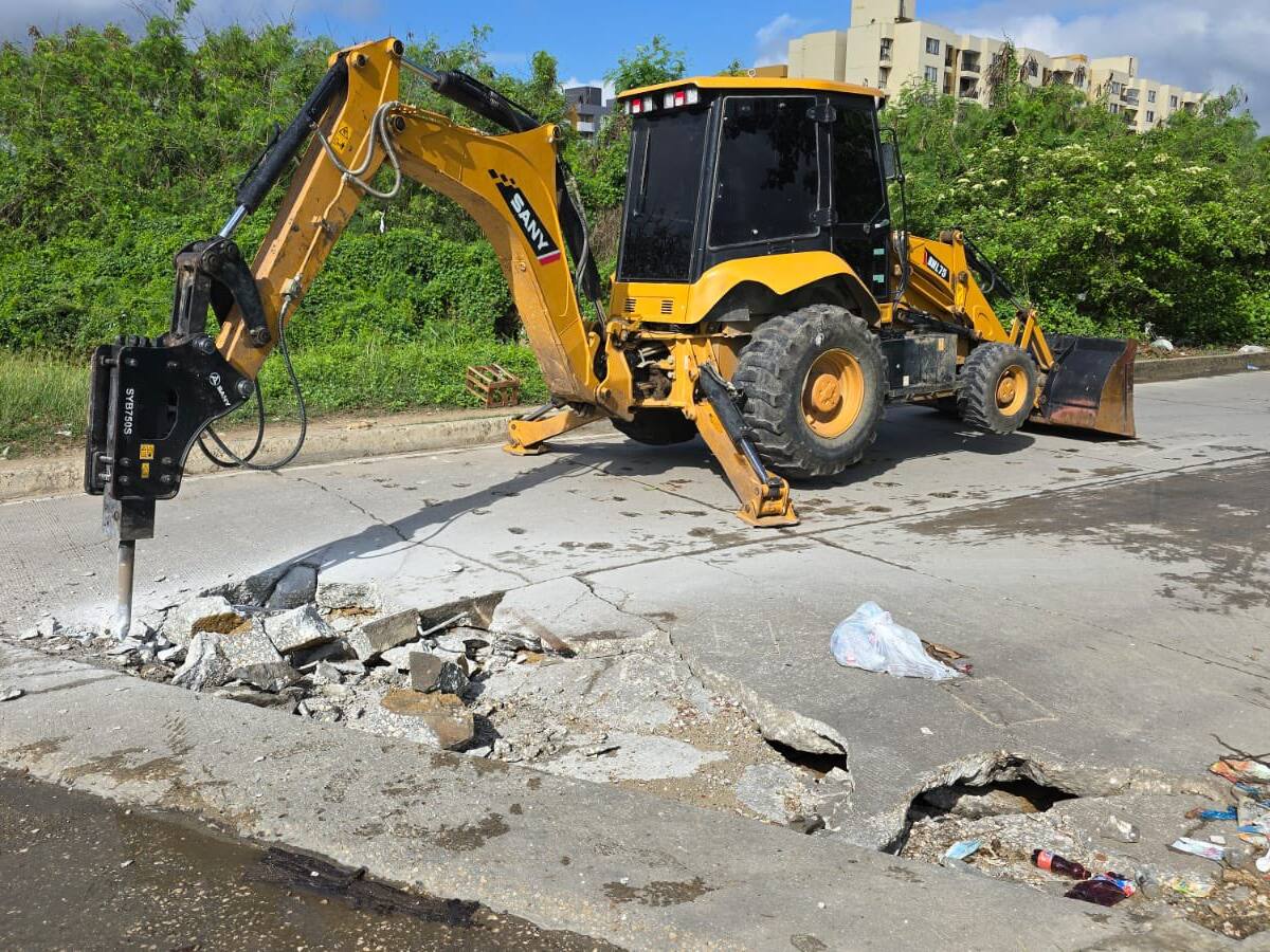 Tras denuncias por deterioro, inician obras en puente en Caribe Verde, Barranquilla