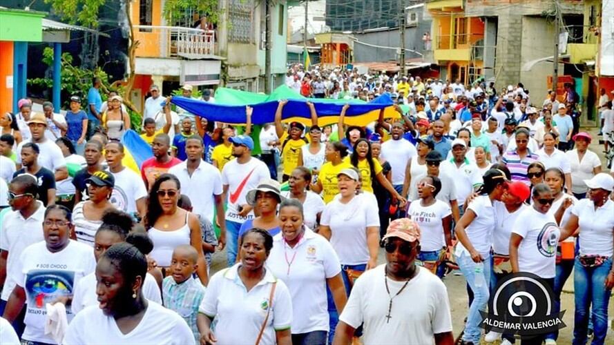Paro cívico en el Chocó. Foto: Colprensa
