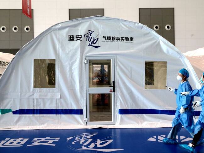 Centros móviles de pruebas en China