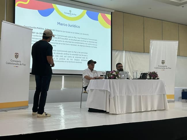 Socialización de la Hoja de Ruta. Foto: Caracol Radio.