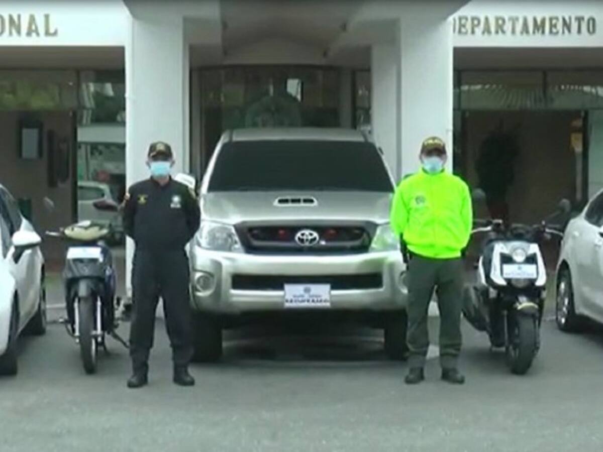 Cinco capturas por hurto y carros recuperados por Policía en el Quindío