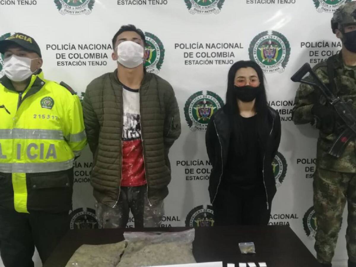 Autoridades de Tenjo lograron 5 capturas por hurto y tráfico de drogas