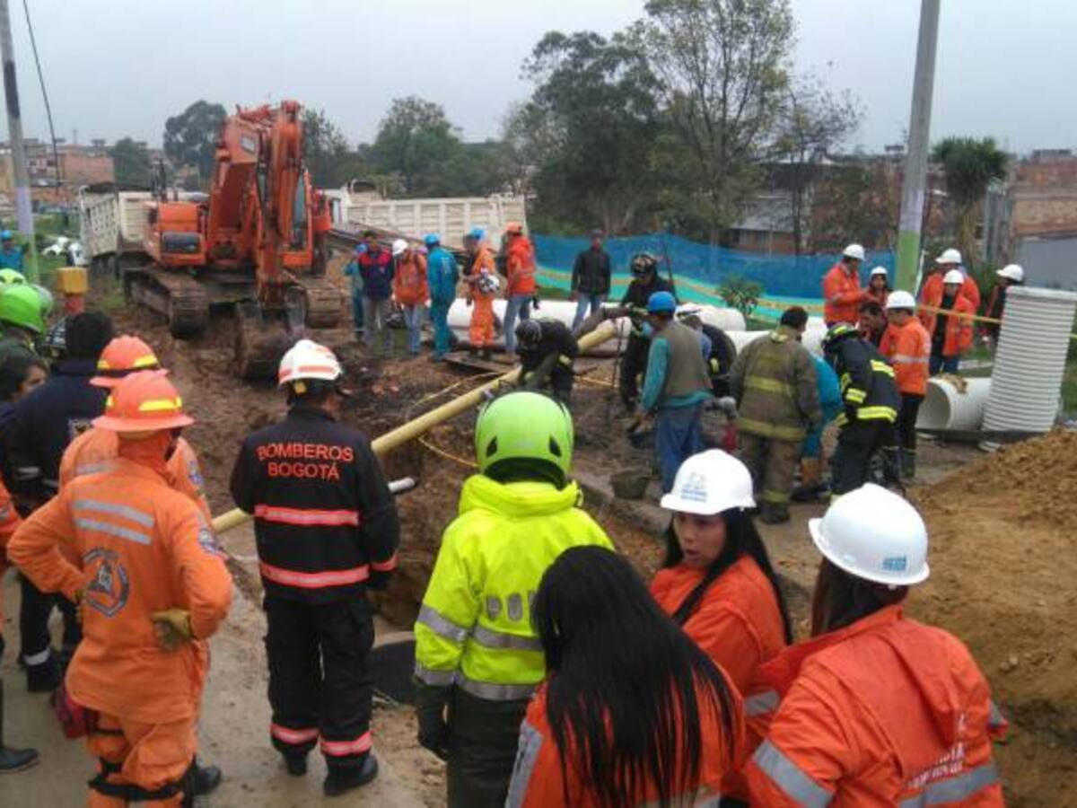 Un obrero falleció tras quedar atrapado en una excavación en Bogotá