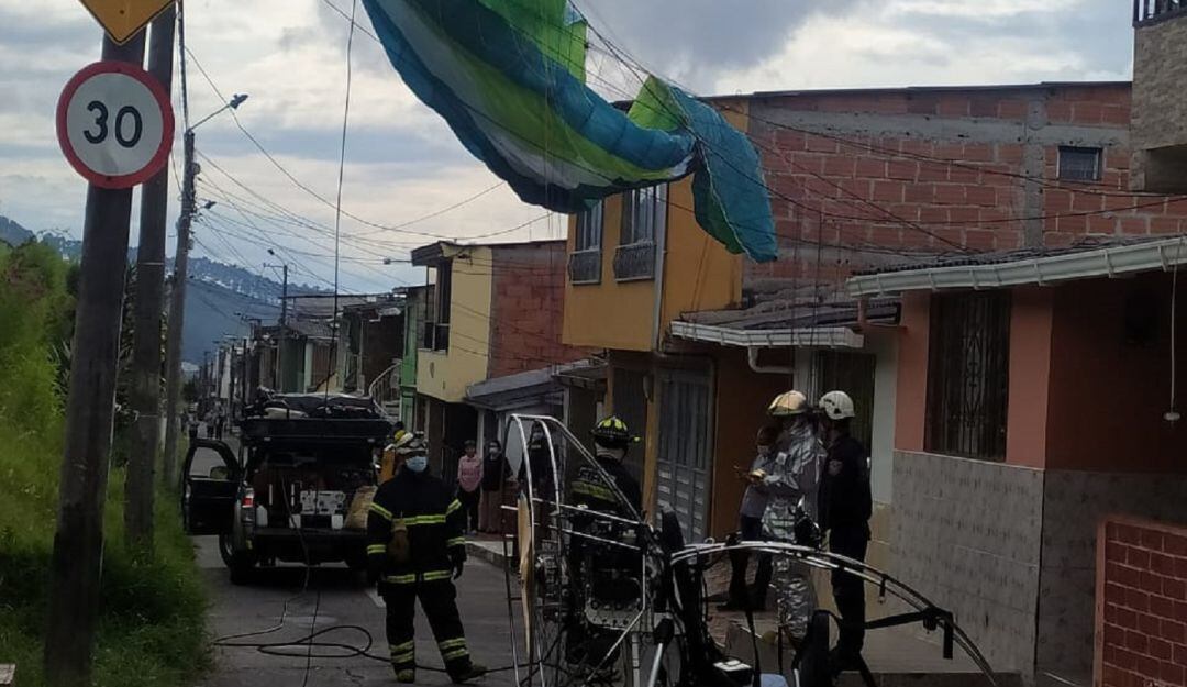 Foto: Enviada desde el Cuerpo Oficial de Bomberos de Manizales.