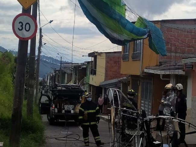 Foto: Enviada desde el Cuerpo Oficial de Bomberos de Manizales.