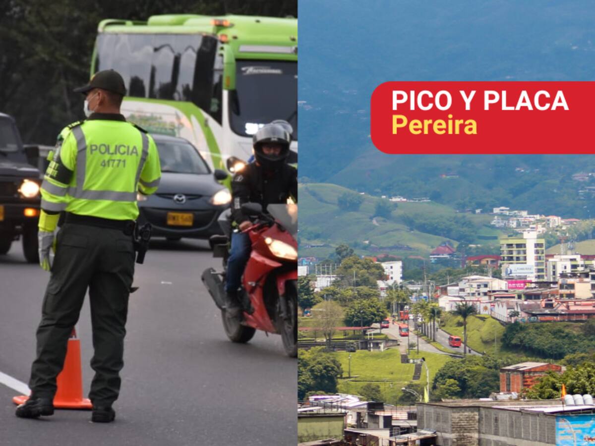 Así regirá el pico y placa en Pereira los días 3, 4, 5 6 y 7 de marzo 2025: así inicia el mes