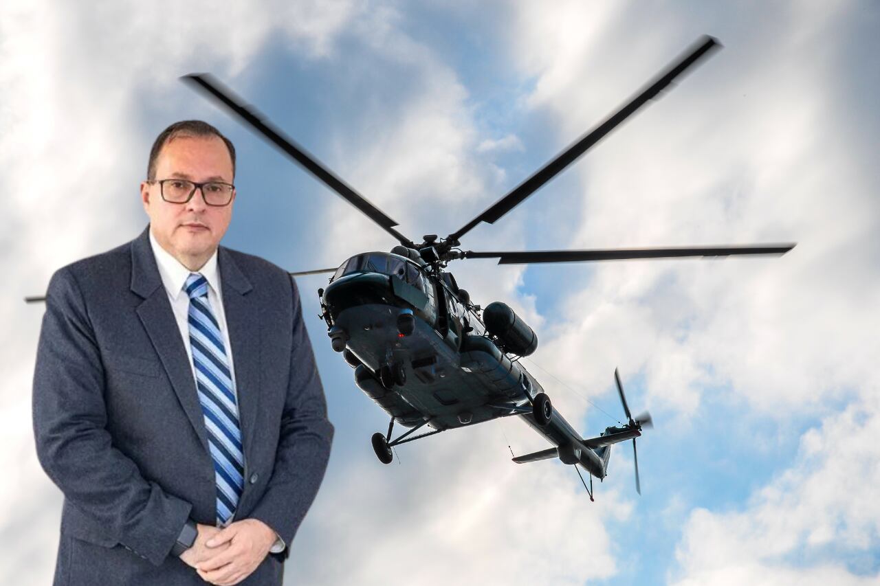 Imagen de referencia. Helicóptero: Getty Images - Luis Edmundo Suárez Soto: Página web Ministerio de Defensa.