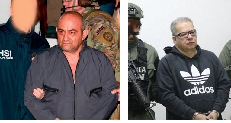 Don Mario y Otoniel - fotos cortesía policía y Colprensa