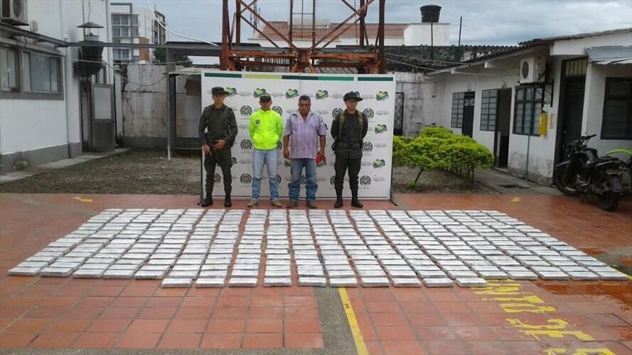 Decomisan 330 kilos de cocaína de 'Los Puntilleros'. Foto: Policía Nacional