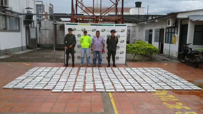 Decomisan 330 kilos de cocaína de 'Los Puntilleros'. Foto: Policía Nacional
